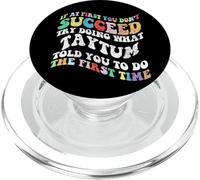 Groovy si au début Vous ne réussissez Pas, essayez de Faire ce Que Vous Voulez PopSockets PopGrip pour MagSafe