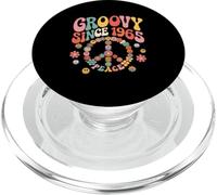 Groovy Since 1965 Peace for Vintage Birthday Party des années 60 et 70 PopSockets PopGrip pour MagSafe