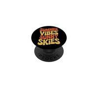 Groovy Summer Music Festival Camping Vacances PopSockets PopGrip Adhésif