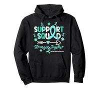 Groovy Support Squad Teal Ribbon Recovery Sweat à Capuche