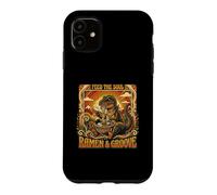 Groovy T-Rex Feed The Soul Ramen and Groove Coque pour iPhone 11