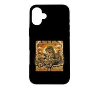 Groovy T-Rex Feed The Soul Ramen and Groove Coque pour iPhone 16 Plus
