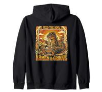 Groovy T-Rex Feed The Soul Ramen and Groove Sweat à Capuche