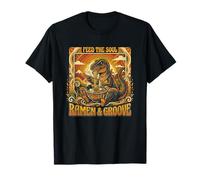 Groovy T-Rex Feed The Soul Ramen and Groove T-Shirt