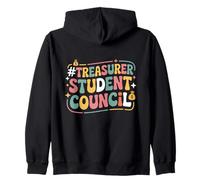 Groovy Treasurer Student Council Vibes School Election Day Sweat à Capuche
