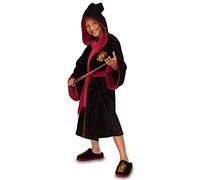 Groovy Uk Gryffondor Robe, Noir/Bordeaux, 7-9 Ans Unisexe Enfants
