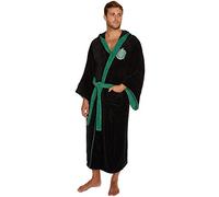 Groovy Uk Slytherin-Bathrobe Peignoir, Noir/Jaune, Taille Unique Unisex