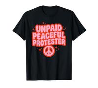 Groovy, Une manifestante Pacifique Non rémunérée des années 70, Retro Stars T-Shirt