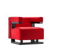 Gropius Fauteuil F51 Bauhaus Reedition Tecta - TECTA F51 ROT ESCHE SCHWARZ