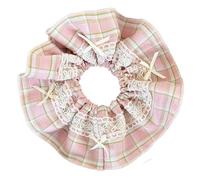 Gros anneaux à cheveux pour intestin, chouchous en forme de fleur avec dentelle - Accessoire pour cheveux pour le quotidien et les fêtes