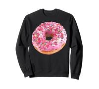 Gros Beignet Rose avec Un Joli Motif de pépites colorées Sweatshirt