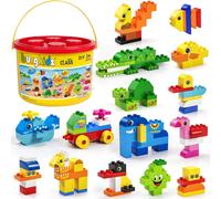 Gros Blocs De Construction, 135 Pièces Briques De Construction Créatives Classiques Avec Boîte De Rangement, Jeux De Construction Pour Enfants De 2 À 5 Ans