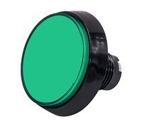 Gros Bouton de Jeu Arcade Lumineux Plat Bordure Noire Diamètre 60 mm Collerette Haute Couleur: Vert Retro Gaming Bartop Jeux Vidéo
