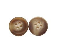 Gros boutons colorés de 15/20/25/30mm pour vêtements, coupe-vent, costumes, pulls, décoration, accessoires faits main et DIY, Brun, 18mm, 10 pièces