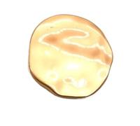 Gros Boutons Décoratifs De 30Mm, 10 Pièces/Lot, Boutons Dorés À Plan Irrégulier, Matt Gold 709, 30mm