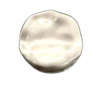 Gros Boutons Décoratifs De 30Mm, 10 Pièces/Lot, Boutons Dorés À Plan Irrégulier, Matt Silver 710, 30mm