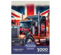 Gros Camion 1000 Pièces Gros Camion Puzzle en Papier Qualité Supérieure Cadeau Unique Adultes Et Adolescents Dès 14 Ans 70x50cm/1000pcs
