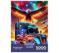 Gros Camion 1000 Pièces Gros Camion Puzzle pour Adultes Détente Décoration Moderne Adultes Et Adolescents Dès 14 Ans 38x26cm/1000pcs