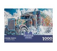 Gros Camion 1000 Pieces Jigsaw Puzzles for Adults Educhational Games Stress Relieving Entertainment Exercise The Memory of The Brain for The Whole for Women, Gifts for Men 38x26cm/