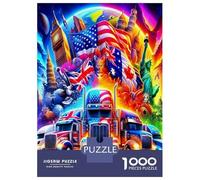 Gros Camion 1000 Pièces Pack Puzzle Puzzle Carton Extra-épais - Favori des Collectionneurs, Détente Mentale, Pause Bureau Voyage Et Cadeaux De Fête 70x50cm/1000pcs