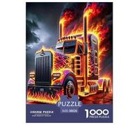 Gros Camion 1000 Pièces Puzzle Défi Jouet Jeu Éducatif Unique Home Decor pour Adulte Art Mural Cadeau 38x26cm/1000pcs