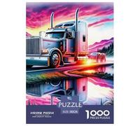 Gros Camion 1000 Pièces Puzzle Jeu Éduchatif Créatif Jigsaws Défi Couleur pour Cadeaux De Voyage, Présent 38x26cm/1000pcs