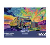 Gros Camion 1000 Pièces Puzzles pour Adultes,Art coloré Un Jeu De Dexérité Très Difficile Puzzle Éducatif avec des Défis 38x26cm/1000pcs