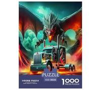 Gros Camion Puzzle 1000 Pièces Educa Jouet en Bois Cadeau Unique De l'art De La Décoration Jeu Éduchatif Challenge Toy Adultes & Enfants des 14 Ans 38x26cm/1000pcs