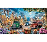 Gros Camion Puzzle 1000 pièces - Jeu éduchatiF Difficile & Stimulant Cadeau pour Adultes et Enfants 38x26/1000pcs