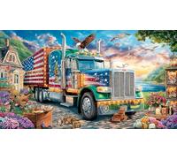Gros Camion Puzzle 1000 pièces pour Adultes - Jeu éduchatiF & Détente Décoration Murale & Cadeau 38x52/1000pcs