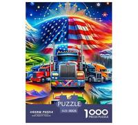 Gros Camion Puzzle 1000 Pièces pour Enfants Loisirs Créatifs Jeu Difficile pour Les Classique Cadeaux 38x26cm/1000pcs