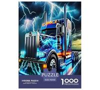 Gros Camion Puzzle De 1000 Pièces pour Voiture Adultes Et Enfants Cadeau Inspirations Voyage Et Réduction du Stress Jeu D'Intelligence De l'art 70x50cm/1000pcs