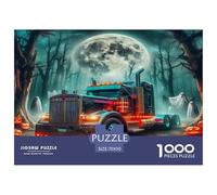 Gros Camion Puzzle De 1000 Pièces pour Voiture Adultes Et Enfants DIY Résumé Paysage des Cadeau Original Décoration Murale Classique 70x50cm/1000pcs