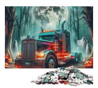 Gros Camion Puzzles en Bois 1000 Pièces Adultes Cadeaux d'anniversaire pour Family Games Jeux Éducatifs Décoration Intérieure Stress Relief Toy 1000pcs (75x50cm)