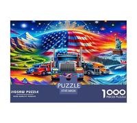 Gros camion1000 Pièces Puzzlevoiture pour Adultes De Jeu pour Adultes Difficile EtStimulant Créativité Et CommeCadeau38x26cm/1000pcs
