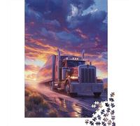 Gros camions Puzzle 1000 Pieces Puzzle Adulte 1000 Pièces Jeu ÉduLe chatif Défi Jouet 1000 Pièces Puzzles Peinture Art Adultes 1000pcs (75x50cm)