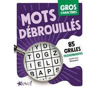 Gros caractères - Mots débrouillés 82 grilles passionantes - Louis-Luc Beaudoin - Bravo - broché - Livre-jeu
