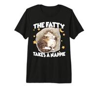 Gros Chat dort, des Trucs drôles pour Les Fans de Chats T-Shirt Haut de Gamme
