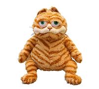 Gros chat en peluche orange - Jouet en peluche mignon pour chat tigré jaune réaliste - Pour garçons et filles - Cadeau de Noël ou d'anniversaire (30 cm)