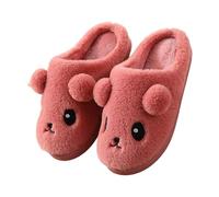 Gros Chaussons Rigolo Pantoufles Fermées Femme Et Chic Chausson Kawai Chaussons D'Intérieur Pantoufle Antidérapante Pantoufles Plates Slippers Automne Hiver Babouche Couleur Unie Chausson