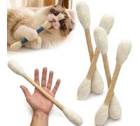 Gros Coton Tige Géant Jouet Chat 30CM avec Herbe à Chat, Coton Tige XXL pour Jouet Chat, Jouets Interactif en Feutre Résistant à Mâcher pour Grand Chat (XXL 4pcs A)
