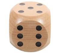 Gros Dés en Bois 5 cm pour Jeux de Société Famille, Dés Montessori Lecture des Nombres, Gros Cubes Bois École Maternelle, Cadeau Anniversaire 3-10, Salle de Classe & Camping