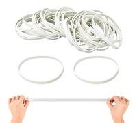Gros élastique caoutchouc 100 x 5mm Blanc Fort Élastiques postuler à École Bureau Cuisine couturiere Créatif Poubelle(100pieces)