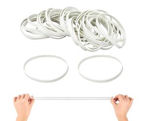 Gros élastique caoutchouc 100 x 5mm Blanc Fort Élastiques postuler à École Bureau Cuisine couturiere Créatif Poubelle(100pieces)