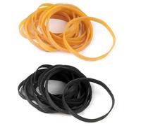 Gros élastique caoutchouc 100 x 5mm Fort Élastiques postuler à École Bureau Cuisine couturiere Créatif Poubelle(100pieces,Jaune/Noir)