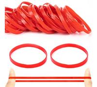 Gros élastique caoutchouc 100 x 5mm Rouge Fort Élastiques postuler à École Bureau Cuisine couturiere Créatif Poubelle(100pieces)