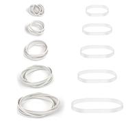 Gros élastique Caoutchouc Blanc 2,5/4/6/7/8CM Fort Élastiques postuler à École Bureau Cuisine Couturiere Créatif Poubelle(100pieces)