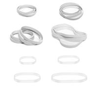 Gros élastique Caoutchouc Blanc 4/5,5/6,5/8CM Fort Élastiques postuler à École Bureau Cuisine Couturiere Créatif Poubelle(80pieces)