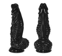 Gros gode noir monstrueux de 14,65 pouces, gode épais de 4,33 pouces de diamètre avec ventouse pour stimulation du point G et jeux anaux, godes extraterrestres, sex toys pour hommes et femmes