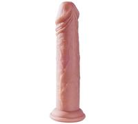 Gros gode réaliste en silicone de 19,7 cm avec ventouse, offrant une stimulation réaliste du point G et vaginal pour les femmes. Convient également à une utilisation anale pour les hommes.